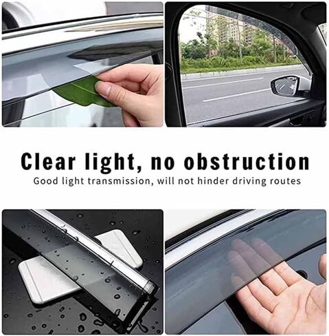 Car Windshield Rain Guards for BMW 5 Series F10 2011-2017, Front Rear Window Wind Deflectors Visors Waterproof Deflector Windows Exterior Accessories in Saudi Arabia