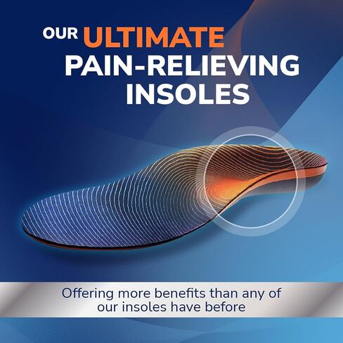 Dr. Scholl’s Advanced Pain Relief Insoles for Men Women, Heavy Duty Orthotics Inserts for Work Shoes & Boots, Plantar Fasciitis & Arch Support, Flat Feet, Shock-Absorbing, Supports up to 340 lbs in Saudi Arabia