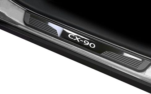 Door Sill Protector Trim Guard for Mazda CX-90 cx90 2024 2025 2026, Auto Interior Accessories Plates Cover Accessory Kick Panels (B) in Saudi Arabia