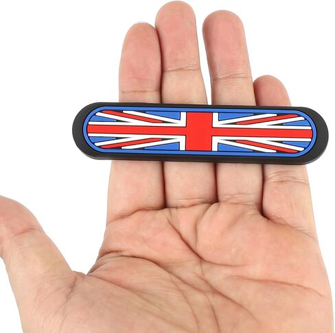 Union Jack Silicone Car Side Door Edge Guards Protector Black Scratch Guard Strip for Mini Cooper R50 R52 R53 R55 R56 R57 R60 R61 F54 F55 F56 F57 F60 (4PCS Union Jack Gray/Black) in Saudi Arabia