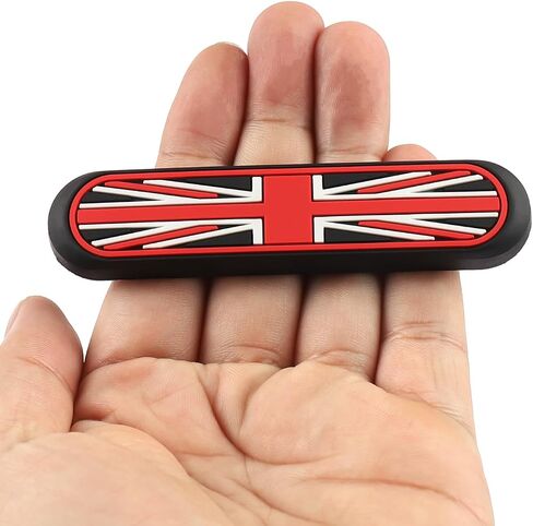 Union Jack Silicone Car Side Door Edge Guards Protector Black Scratch Guard Strip for Mini Cooper R50 R52 R53 R55 R56 R57 R60 R61 F54 F55 F56 F57 F60 (4PCS Union Jack Gray/Black) in Saudi Arabia