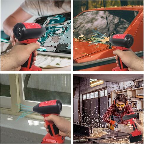Mini Jet Dry Blower Turbo Fan for Dewalt 20V Max Battery, 130000RPM Cordless Portable Handheld Fan Blowers for Car, Leaf Blower, Cleaning, Camping, Workshops, Lawns (Battery not Included) in Saudi Arabia