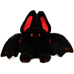 NatureMan 17.7inch Unique Bat Bunny Plush Pillow Kawaii Bat Rabbit Stuffed Animal,with Rabbit Ears and Bat Wings for Kids (White) in Saudi Arabia