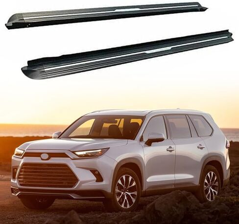 2Pcs Door Fixed Running Board Side Step Compatible with Toyota Grand Highlander 2023 2024 2025 Pedal Nerf Bar Platform in Saudi Arabia