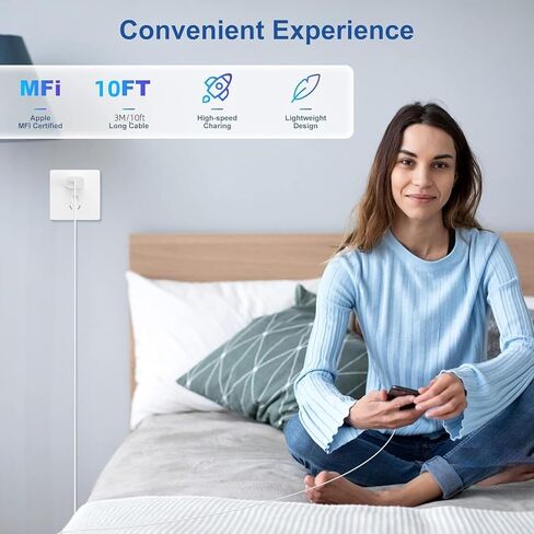 2 حزمة شاحن فائق السرعة بقدرة 45 وات مع كابل من النوع C بطول 10 أقدام، ومحول USB C لشحن الحائط وسلك شاحن هاتف Android طويل لهاتف Samsung Galaxy S23 Ultra/S23/S23+/S22/S22+/S22 Plus/S21/Note 20/Note10+ in Kuwait