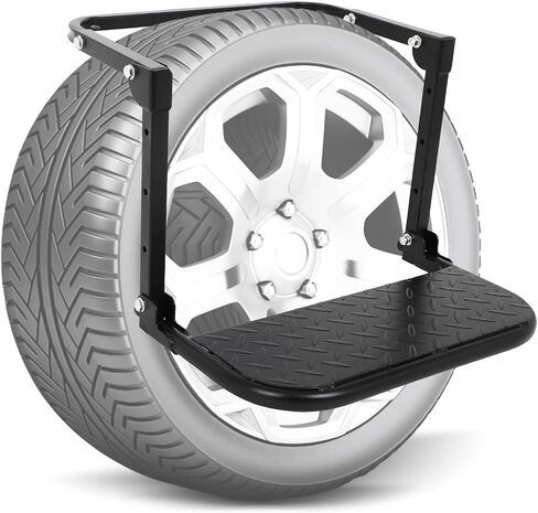 SCITOO Folding Heavy Duty Tire Steps for Pickup Truck, SUV Fits Tire from 9" to 13" in Saudi Arabia