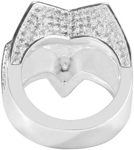 14K Gold Men's Star Sapphire Ring, Bold Blue Moissanite, Stylish and Unique Gift for Him in Saudi Arabia