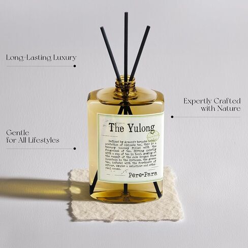 English Pear&Freesia Scent Premium Reed Diffuser Set - 400ml /13.53 fl.oz Scented Oil with 6 Sticks | Long-Lasting Fragrance for Home & Office | Luxury Gift in Kuwait