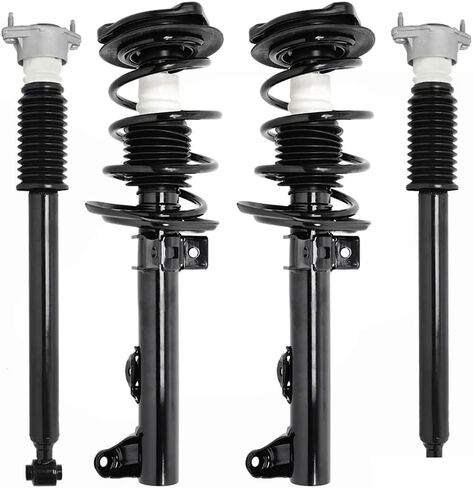 COMPLETESTRUTS - مجموعات دعامة أمامية كاملة مع نوابض لولبية واستبدال ممتص الصدمات الخلفي لسيارة Mercedes C300 RWD 2008-2011 - مجموعة من 4 in Saudi Arabia
