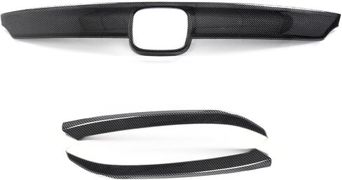 G-PLUS Front Upper Hood Mesh Grille Compatible with Honda Civic 10th 2016 2017 2018 Glossy Black Factory Style Front Hood Grille in Saudi Arabia