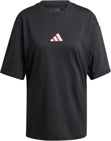 adidas Womens Strength Crew Neck Short Sleeve Athletic Training Casual Tops Casual - Black - Size M in Saudi Arabia