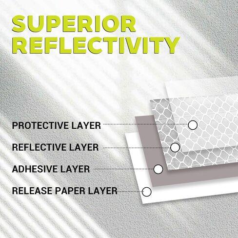 5 قطع ملصقات عاكسة، عاكسات صندوق البريد، عاكسات لاصقة مقاومة للماء للقبعة الصلبة، الدراجة، السيارة، الخوذة، صندوق بريد الدراجة النارية 1.26 بوصة × 5.98 بوصة in Kuwait