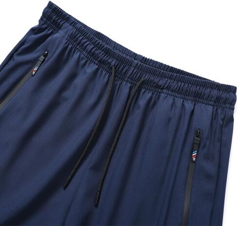 Men's Casual Pants - Lightweight Quick-Dry Stretch Joggers with Zippered Pockets in Saudi Arabia