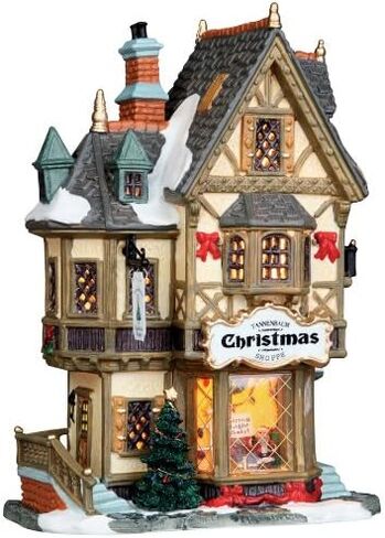 Lemax Caddington Village Collection Tannenbaum Christmas Shoppe #35845 in Saudi Arabia