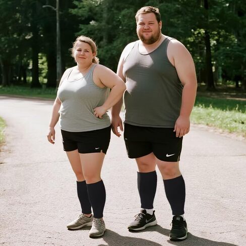 Plus Size Compression Sleeves for Calves Women Wide Calf Compression Legs Sleeves Men 7XL, Relieve Varicose Veins, Edema, Swelling, Soreness, Shin splints, for Work, Travel, Sports and Daily Wear in Saudi Arabia