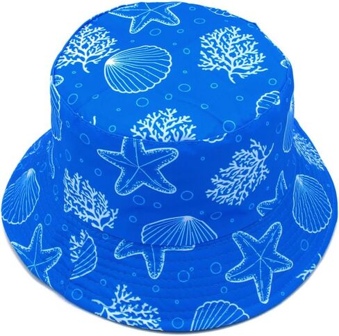 Bucket Hat for Women Men Beach Sun Hat Fishing Hat Double Side Wear Reversible Fisherman Hat in Saudi Arabia