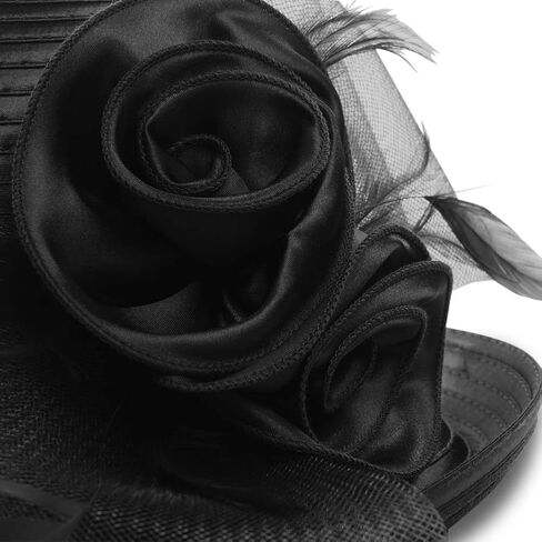 Women Elegant Tea Party Dress Bowler Cloche Bucket Derby Church Hat in Saudi Arabia