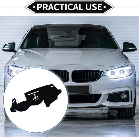 Dash Cover Compatible for BMW 6 2003-2010, Non-Slip Dash Cover Mat Polyester Black Front Dash Cover Mat in Saudi Arabia
