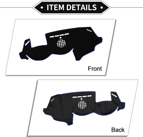 Dash Cover Compatible for BMW 6 2003-2010, Non-Slip Dash Cover Mat Polyester Black Front Dash Cover Mat in Saudi Arabia