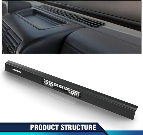 PIT66 Dash Top Cover Compatible with Jeep Wrangler TJ 1997-2006 Defrost Vent Bezel Trim Black 55037036 in Kuwait