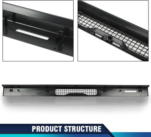 PIT66 Dash Top Cover Compatible with Jeep Wrangler TJ 1997-2006 Defrost Vent Bezel Trim Black 55037036 in Kuwait