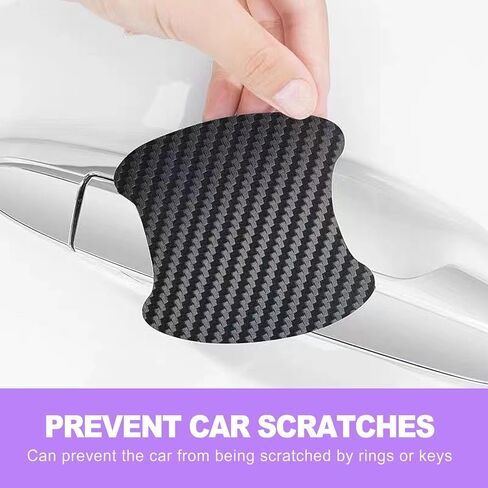 4PCS Car Door Handle Scratch Protector & Door Handle Cup Protector, Universal Anti-Scratch Guard Film Stickers for Most Vehicles, Cars, Trucks, SUV in Saudi Arabia