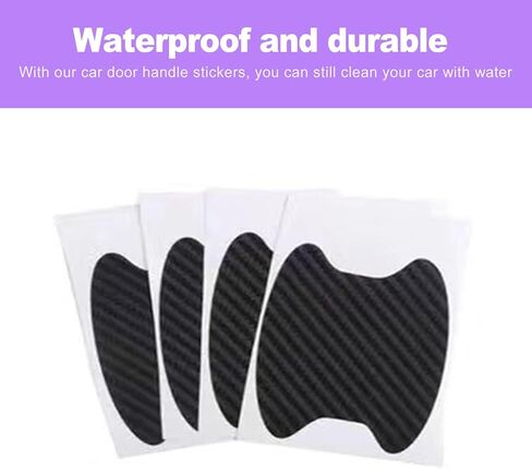 4PCS Car Door Handle Scratch Protector & Door Handle Cup Protector, Universal Anti-Scratch Guard Film Stickers for Most Vehicles, Cars, Trucks, SUV in Saudi Arabia