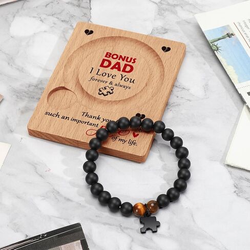Dad Gifts Christmas, Gift for Dads, Fathers, New Dad, Bonus Dad, Father in Law, Daddy, Birthday Gifts for Men Husband Dad Bracelet, To My Best Dad Ever, from Daughter, Son, Wife in Kuwait