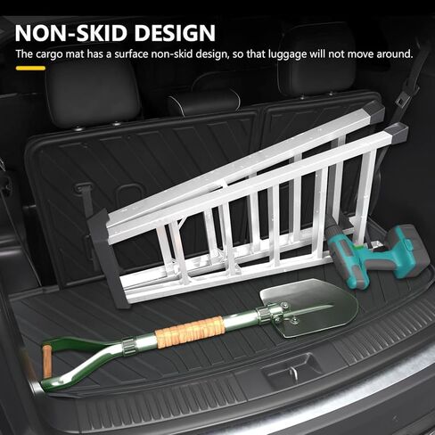 Cargo Liner & Backrest Mat for 2021-2025 Genesis GV80 (Only 5 Seat) : Custom Fit PU Leather Trunk Liner and Backrest Protector - All Weather Waterproof Anti-Slip Easy to Clean Cargo Mat in Kuwait