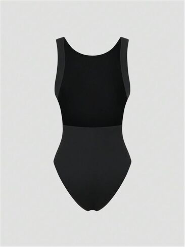 Milumia Women Sexy Open Back Bodysuit Backless Sleeveless Scoop Neck Solid Tank Tops in Saudi Arabia