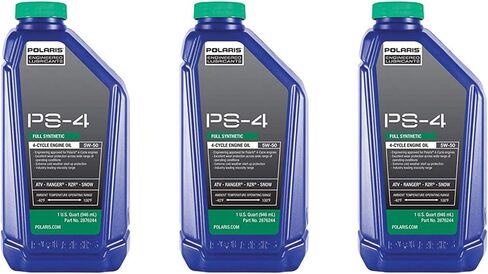 Polaris Factory OEM PS4 زيت صناعي رياضي ATV Ranger Razor RZR General 32oz Quart 2876244 3 عبوات in Kuwait