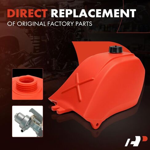 A-Premium Fuel Gas Tank with Cap and Fuel Petcock Valve Switch Compatible with Honda Big Red 250 1985 1986 1987, ATC250ES in Saudi Arabia