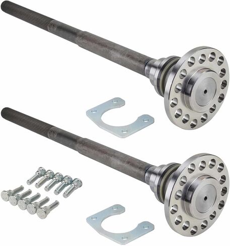 Speedway Motors 31 Spline مقطوعة لتناسب محاور السباق ذات اللمسة النهائية الطبيعية والمسامير مع لمسة نهائية من الزنك، تناسب Ford 9 بوصة، وتتضمن مسامير عجلة مضغوطة بهيكل فولاذي in Saudi Arabia