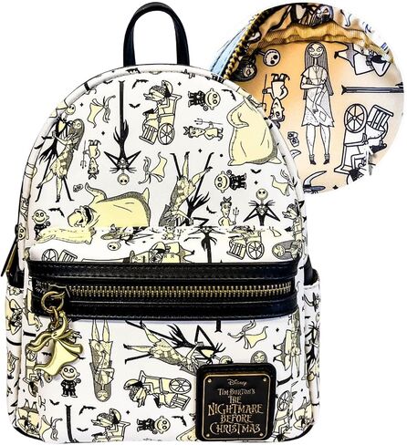 Loungefly Disney The Nightmare Before Christmas Glow-In-The-Dark Mini Backpack in Saudi Arabia
