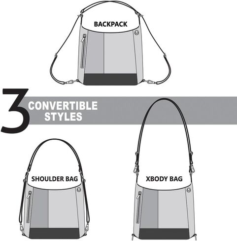 CHALA Retro Convertible Purse - Crossbody, Backpack, and Shoulder Purse in Saudi Arabia