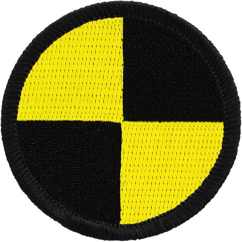 Crash Test Patrol Patch - 2" Diameter Round Embroidered Patch (Sew-on) in Saudi Arabia