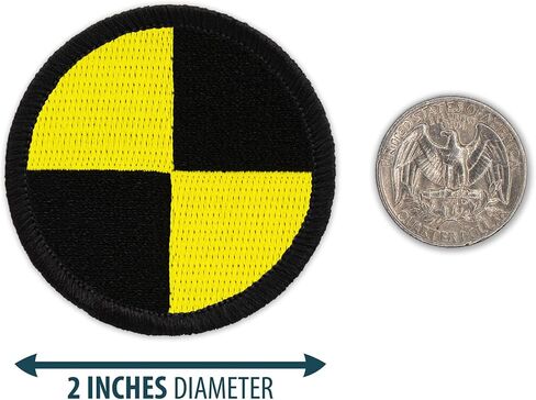 Crash Test Patrol Patch - 2" Diameter Round Embroidered Patch (Sew-on) in Saudi Arabia