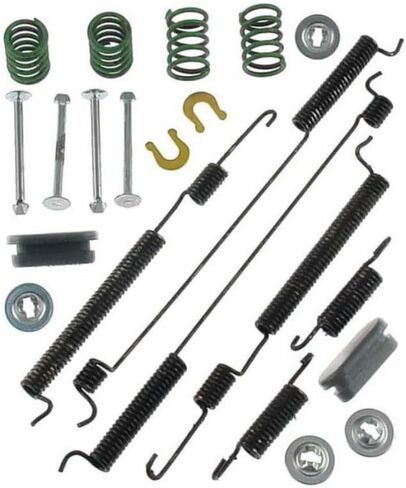 KarParts360 For Toyota Matrix 2003 04 05 06 07 2008 Brake Shoe Hold-down Spring Kit Rear | Colored Springs | Gold Classification in Saudi Arabia