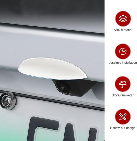 Car Rear View Camera Cover, Anti-rain Reversing Cameras Protection, Vehicle Reversing Cam Modification Accessories, Universal for Most Cars (Black) in Kuwait