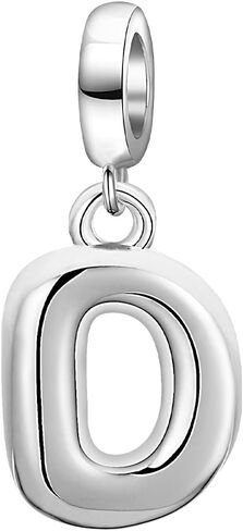 925 Sterling Silver Letter Charms for Bracelet Alphabet Bubble Initial Dangle Charms Beads Jewelry Gifts for Women in Saudi Arabia