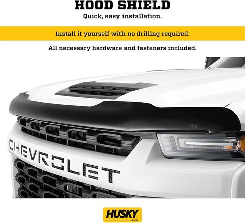 حامي غطاء محرك السيارة بطانات هاسكي | يناسب 2008-2020 Dodge Journey، High Profile/Bug Shield - قطعة واحدة، دخان | 2815040 in Saudi Arabia