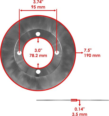 Caltric Front Left and Right Brake Disc and Caliper Compatible with Suzuki Eiger 400 LTA400 LTA400F 2002 2003-2007 in Saudi Arabia