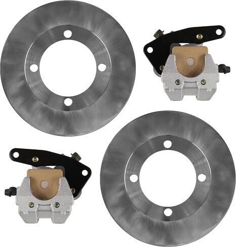 Caltric Front Left and Right Brake Disc and Caliper Compatible with Suzuki Eiger 400 LTA400 LTA400F 2002 2003-2007 in Saudi Arabia
