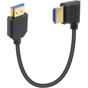 Duttek 8K كابل HDMI قصير 1FT/30 سم، كابل HDMI قصير 90 درجة ذكر إلى ذكر، زاوية سفلية عالية السرعة HDMI 2.1 محول كابل موصل يدعم 8k@60HZ، للكاميرا، PS5، Xbox Series X/S، RTX4080/4090 in Kuwait