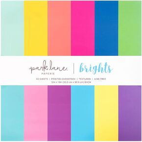 مجموعة متنوعة من البطاقات مقاس 12 × 12، 58 ورقة - ورق قصاصات مزخرف لصنع البطاقات والمشروعات الحرفية الورقية - مخزون بطاقات بلون الجوهرة مزدوج الجوانب، خالي من الأحماض in Kuwait