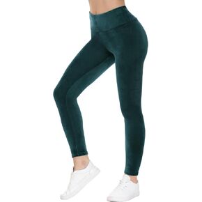COZZIPLUS Women Velour Legging- High Waisted Buttery Soft Velvet Stretchy Legging in Kuwait