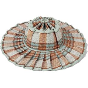 Women's Lorna Murray Hat Straw Reversible Pleated Sun Hat, Wide Brim Foldable Casual Outdoor Beach Hat Summer Sun Hat in Kuwait