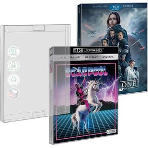 MALKO 10 Pack Blu-Ray SLIPCOVER Protector Case Compatible with: 4K UHD & Blu Ray Slips in Kuwait