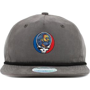 Jerry Garcia Fluid Steal Your Face Baseball Hat with Brim Rope in Kuwait