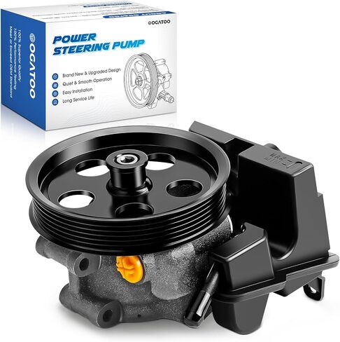 Power Steering Pump with Pulley and Reservoir Fits for Ford Focus 2006 2007 2008 2009 2010 2011, 2.0L 2.3L 2.5L, Transit Connect 2010-2011 Replaces 20-326, 6S4Z3A674A, N7120153 Power Assist Pump in Saudi Arabia